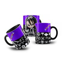 Caneca de Porcelana Byakuya Kuchiki Bleach Mangá Chibi 325mL