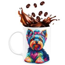 Caneca de Porcelana Cachorro Yorkshire Terrier 325ml Cut I'm Beautiful