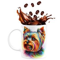 Caneca de Porcelana Cachorro Yorkshire Terrier 325ml Cut Look at Me