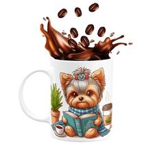 Caneca de Porcelana Cachorro Yorkshire Terrier 325ml Cut My Time Caneca de Porcelana Cachorro Yorkshire Terrier 325ml Cut My Time