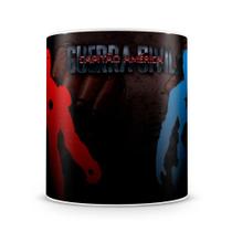 Caneca de Porcelana Capitão América Guerra Civil - Mod.3 - 325ml Caneca de Porcelana Capitão América Guerra Civil - Mod.3 - 325ml