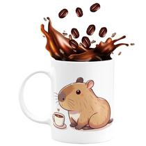 Caneca de Porcelana Capivara 325ml Brown Coffee