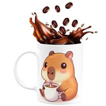 Caneca de Porcelana Capivara 325ml Mint Straw