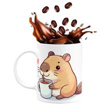 Caneca de Porcelana Capivara 325ml Straw Coffee