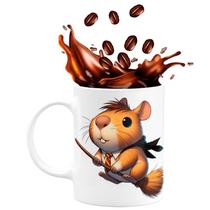 Caneca de Porcelana Capivara Potter 325ml Black Cape