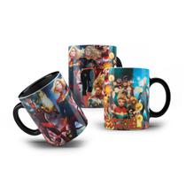 Caneca de Porcelana Coleção Capitã Marvel Herois Comic 325mL
