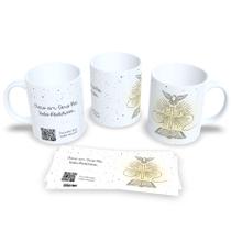 Caneca de Porcelana Coleção Religiosa Com QR Code Orações