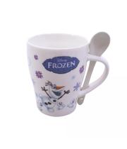 Caneca De Porcelana Com Colher Frozen 310ml Disney - DRINA