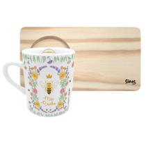 Caneca de Porcelana com Suporte - Mãe Rainha Caneca de Porcelana com Suporte - Mãe Rainha