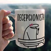 Caneca De Porcelana Decepcionista Flork Presente Lembrança