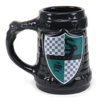 Caneca De Porcelana Decorativa 3d Harry Potter Sonserina