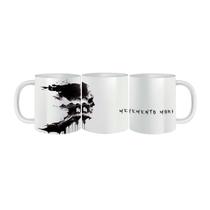 Caneca de Porcelana Decorativa Memento Mori Presente 325mL