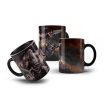 Caneca de Porcelana Deus Nórdico Odin o Pai de Todos Corvo Caneca de Porcelana Deus Nórdico Odin o Pai de Todos Corvo