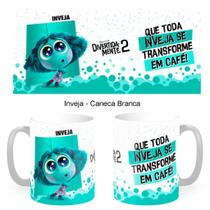 Caneca de Porcelana Divertida Mente 2 Personagens Disney