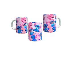 Caneca de Porcelana do Stitch e Angel