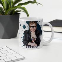 Caneca de Porcelana Elton John - Canequeiro Store