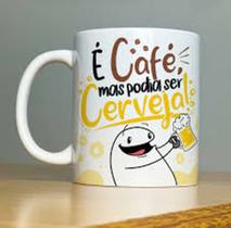 caneca de porcelana escrito é café, mas podia ser cerveja! - 325 ml - unitário caneca de porcelana escrito é café, mas podia ser cerveja! - 325 ml - unitário