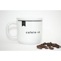 Caneca De Porcelana Esmaltada Com Frase Cafete-se 150ml Caneca De Porcelana Esmaltada Com Frase Cafete-se 150ml