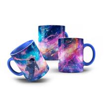 Caneca de Porcelana Espaço Atmosfera Astronauta Planetário Caneca de Porcelana Espaço Atmosfera Astronauta Planetário
