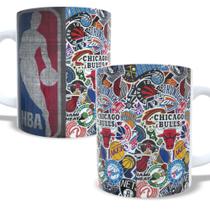 caneca de porcelana estilo NBA basquete times do EUA