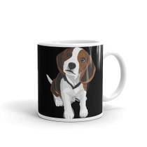 Caneca de Porcelana Eu Amo Beagle