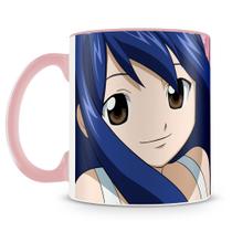 Caneca de Porcelana Fairy Tail Wendy com Alça Rosa - 325ml Caneca de Porcelana Fairy Tail Wendy com Alça Rosa - 325ml