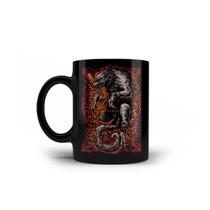 Caneca de Porcelana Fenrir Mitologia Nórdica Deuses Viking