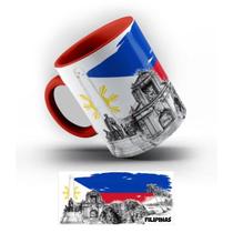 Caneca de Porcelana Filipinas Pontos Turísticos 325 ml. Caneca de Porcelana Filipinas Pontos Turísticos 325 ml.