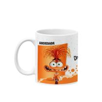 Caneca de porcelana Filme Divertidamente 2 Personagem Ansiedade Caneca de porcelana Filme Divertidamente 2 Personagem Ansiedade