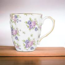 Caneca de Porcelana - Floral