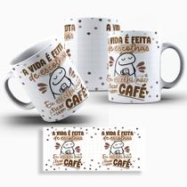 Caneca De Porcelana Flork - Eu Escolhi Não Ficar Sem Café! - Cat Presentes