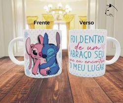 Caneca de Porcelana Foi dentro de um abraço seu que encontrei meu lugar - Dia dos namorados Caneca de Porcelana Foi dentro de um abraço seu que encontrei meu lugar - Dia dos namorados