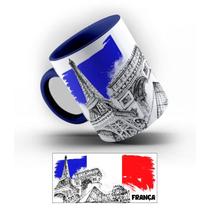 Caneca de Porcelana França Pontos Turísticos 325 ml. Caneca de Porcelana França Pontos Turísticos 325 ml.