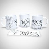Caneca de Porcelana Frases Religiosas Estampa 8 325ML Branco Outras Marcas Caneca de Porcelana Frases Religiosas Estampa 8 325ML Branco Outras Marcas