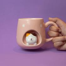 Caneca de Porcelana Gatinho Cute Coffee 310ml Caneca de Porcelana Gatinho Cute Coffee 310ml