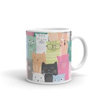 Caneca de Porcelana Gatos