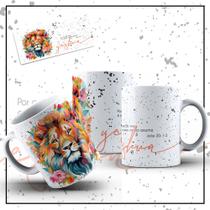 Caneca de Porcelana Gospel Coleção Yeshua Leão da Tribo De Judá-325 ML