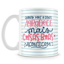 Caneca de Porcelana Gratidão Atrai Coisas Boas - 325ml Caneca de Porcelana Gratidão Atrai Coisas Boas - 325ml