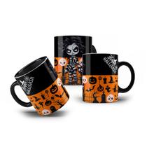 Caneca de Porcelana Halloween Edward Mãos de Tesoura Filme