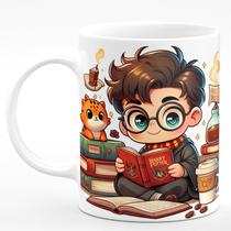 Caneca de Porcelana Harry Potter 325ml Dragon Cat