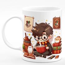 Caneca de Porcelana Harry Potter 325ml Reading Cat