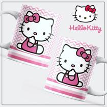 Caneca de porcelana - Hello Kitty - Desenho rosa