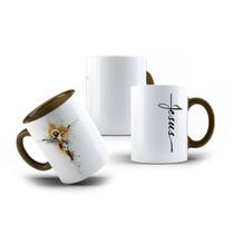 Caneca de Porcelana Jesus Cristo Cristã Fé Cristianismo Caneca de Porcelana Jesus Cristo Cristã Fé Cristianismo