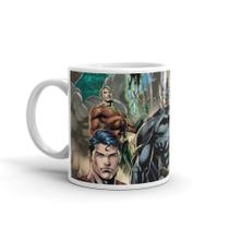 Caneca de Porcelana Liga da Justiça Desenho