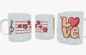 Caneca de Porcelana Love