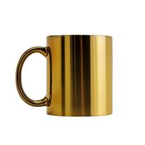 Caneca De Porcelana Luminus Luxo Dourada 325ml Lyor