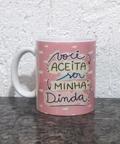 Caneca de porcelana madrinha de batismo 325 ml Caneca de porcelana madrinha de batismo 325 ml