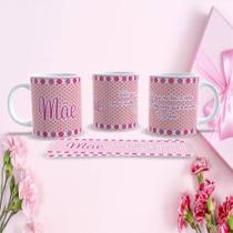 Caneca de Porcelana Mães Estampa 29 325ML Temática Dia das Mães Branco Outras Marcas