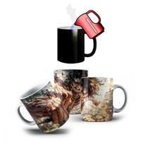 Caneca de Porcelana Mágica Eren Yeager Attack on Titan 325mL