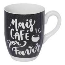 Caneca de Porcelana Mais Café 350 ml CANC116 - Hauskraft Caneca de Porcelana Mais Café 350 ml CANC116 - Hauskraft